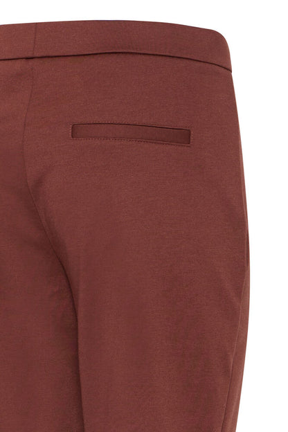 20611825 BOOTCUT HEAVY JERSEY PULL UP TROUSERS WINE