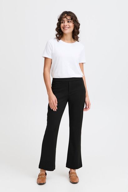 20611825 Stretch Flare Jersey Leggings Black