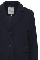 20612117 Button Up Wool Coat Navy