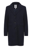 20612117 Button Up Wool Coat Navy