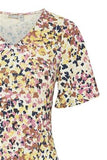 20612208 Print S/S A-Line Dress Pink