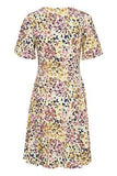 20612208 Print S/S A-Line Dress Pink