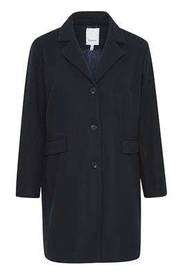 20612390 Wool Lapel Coat Navy