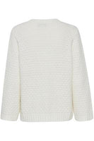 20612459 Chunky V-Neck Jumper Cream