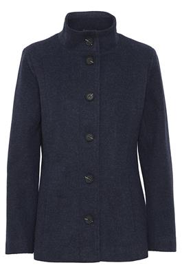 20614124 Hip Lgt Stand Up Collar Wool Co Navy