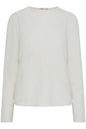 20615002 Warm Feel L/S High Neck Top Cream