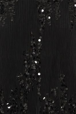 20615003 Sequence Design Cap Slve Pleat Black