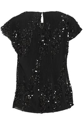 20615003 Sequence Design Cap Slve Pleat Black