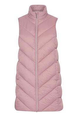 20615219 Long Padded Casual Gilet Beige