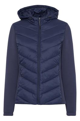 20615224 Padded Plain Slve Casual Coat Navy