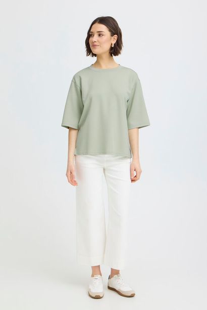 20615492 S/S Super Soft Oversize Top Desert Sage