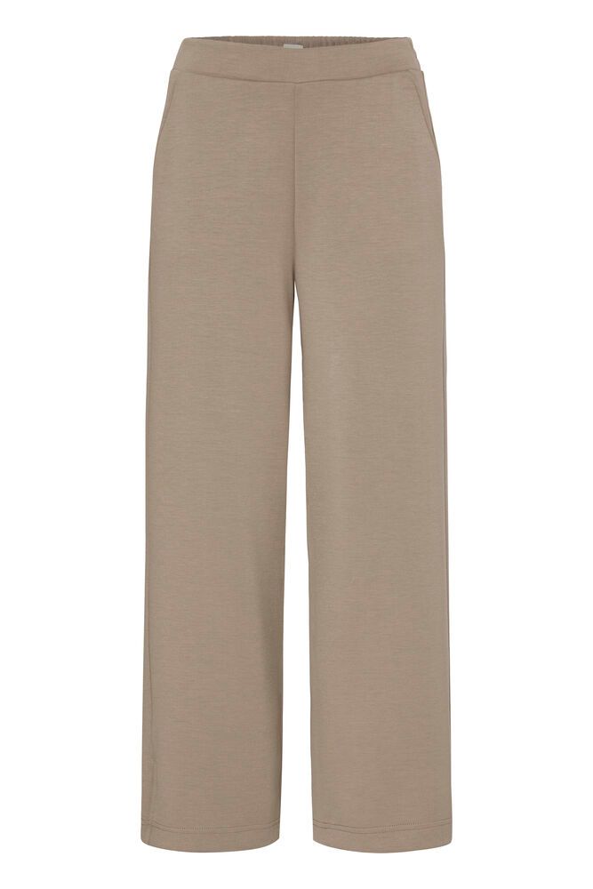 20615493 Super Soft Wide Leg 7/8 Trouser Taupe
