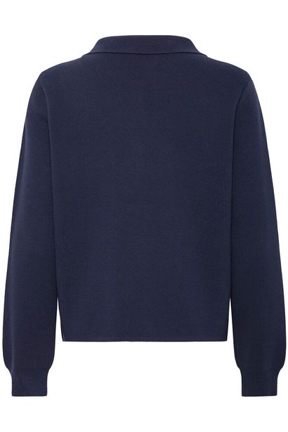 20615499Ss26 Boxy Short Big Pocket Cardi Navy
