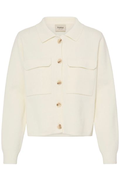 20615499Ss26 Boxy Short Big Pocket Cardi Cream