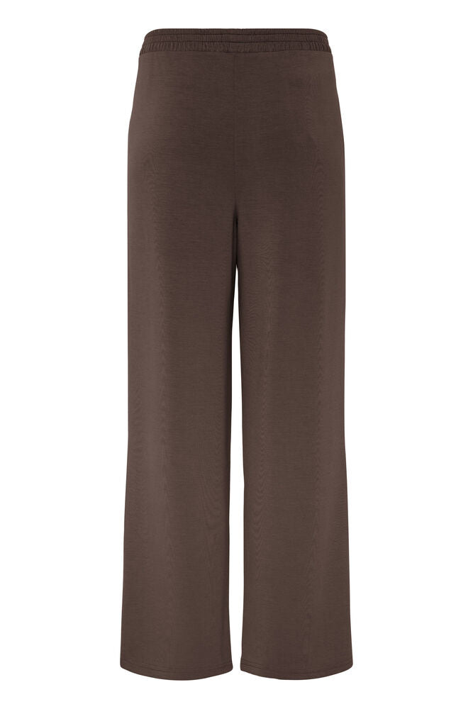 20615556 STRETCH WIDE LEG SCUBA PULL UP TROUSERS Brown