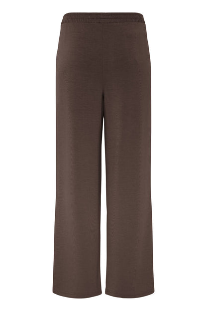 20615556 STRETCH WIDE LEG SCUBA PULL UP TROUSERS Brown