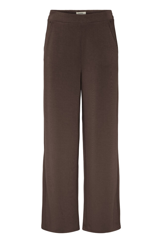 20615556 STRETCH WIDE LEG SCUBA PULL UP TROUSERS Brown