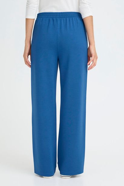 20615556 STRETCH WIDE LEG SCUBA PULL UP TROUSERS Blue