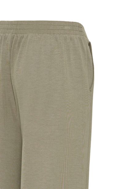 20615556 STRETCH WIDE LEG SCUBA PULL UP TROUSERS Green