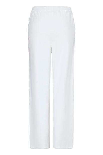 20615556 STRETCH WIDE LEG SCUBA PULL UP TROUSERS White