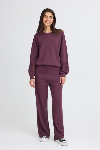 20615556 Wide Leg Super Soft Tracksuit B Plum