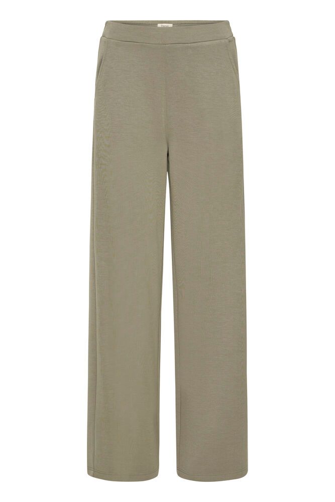 20615556 STRETCH WIDE LEG SCUBA PULL UP TROUSERS Green