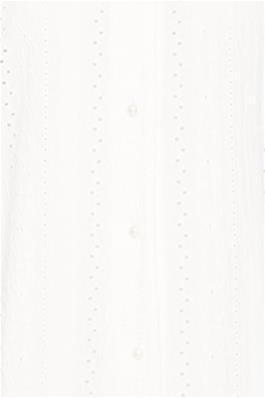 20615830 S/S Holes Pearl Button Top Cream