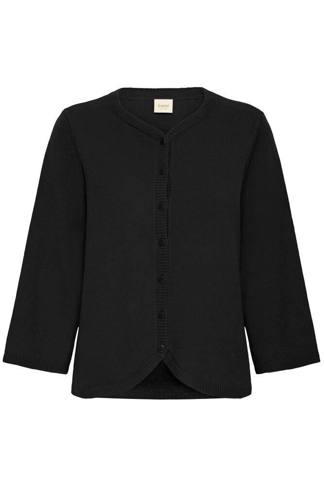 20615894 Black Knit Cardi/ Black Button Black