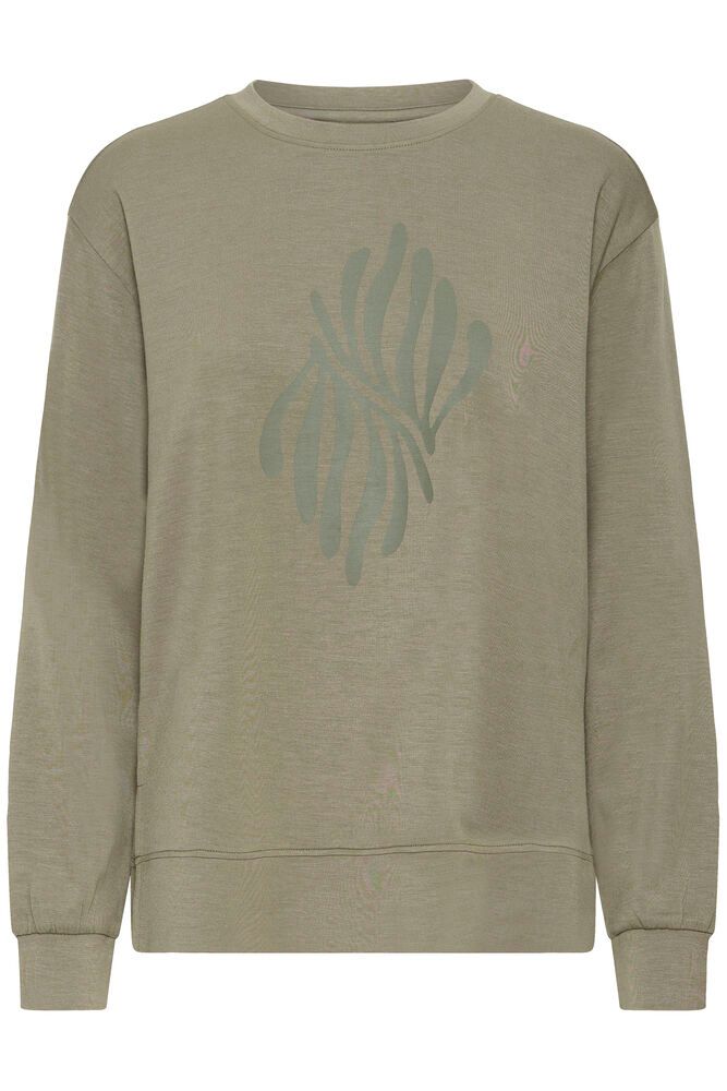 20615944 Long Sleeve Subtle Motif Jumper Khaki