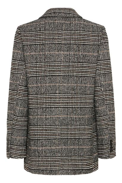 20616182 Houndstooth Blazer Black/Brown
