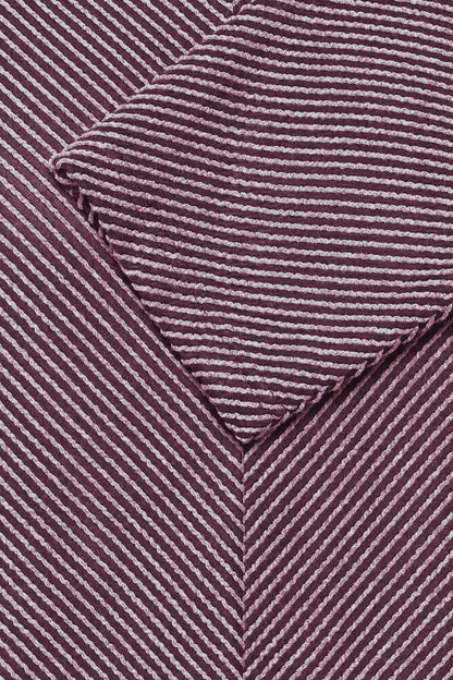 20617126 3/4 sleeve ribbed top WINE