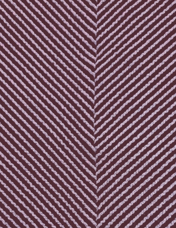 20617126 3/4 sleeve ribbed top WINE