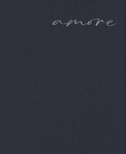 20617153 Cotton S/S "Amore" T-Shirt Navy