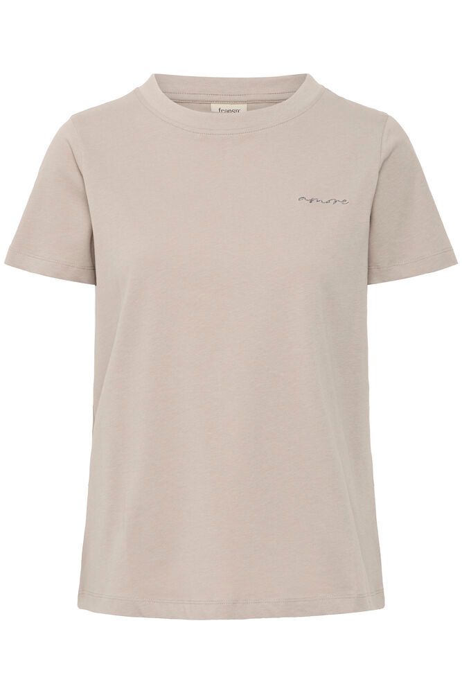 20617153 Cotton S/S "Amore" T-Shirt Taupe