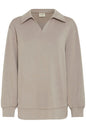 20617210 Collar Lounge Wear Top Plum