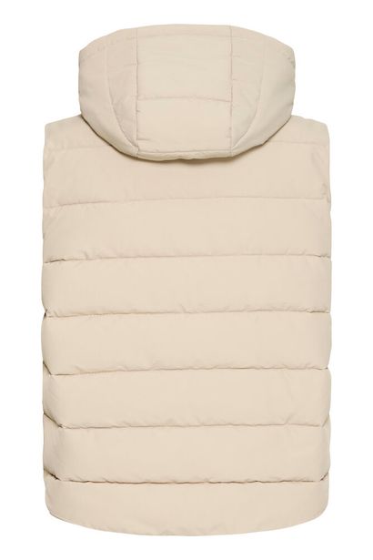 20617355 Padded Short Hooded Gilet Rose Pinke