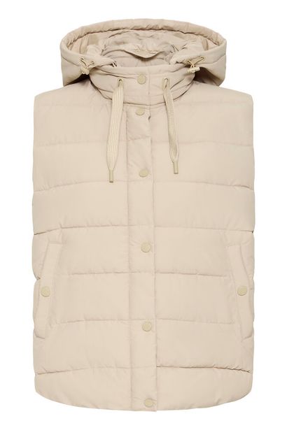 20617355 Padded Short Hooded Gilet Rose Pinke