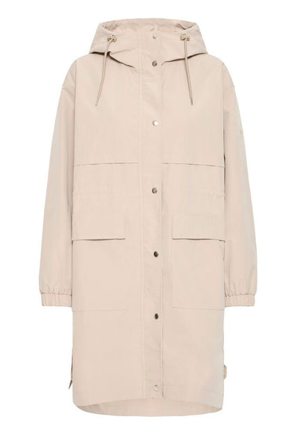 20617358 Big Pocket Relaxed Fit Mac Coat Beige