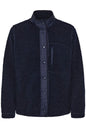 20617368 Teddy Fleece Push Stud Pock Det Navy