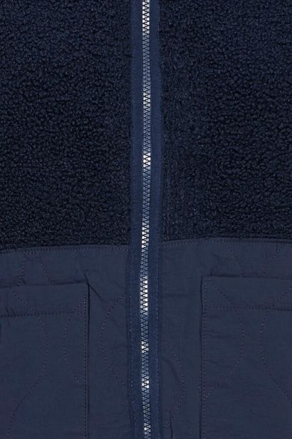 20617373 Teddy Fleece Casual Gilet Navy