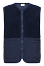 20617373 Teddy Fleece Casual Gilet Navy
