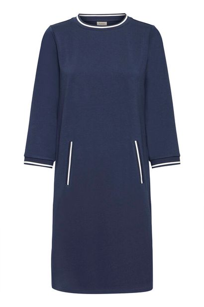 20617413 Straight Shift Dress 2Tone Navy/White