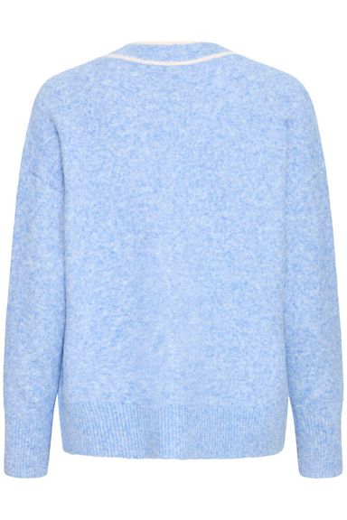 20617432 Boxy Cardigan Pockets Stripe Ed Baby Blue