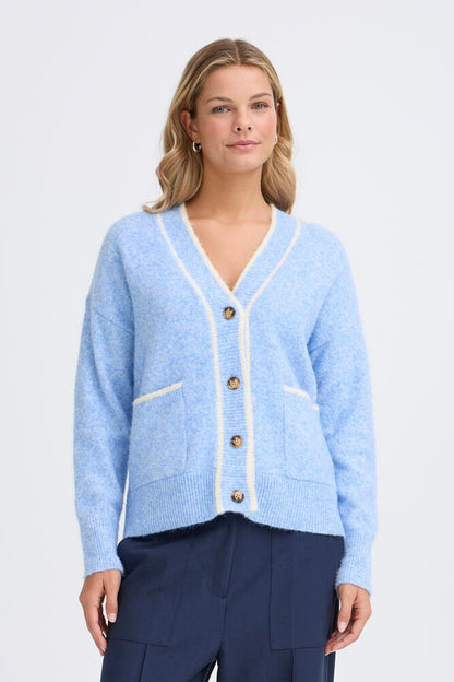 20617432 Boxy Cardigan Pockets Stripe Ed Baby Blue
