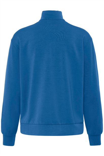 20617465 Zip Up Funnel Neck Sweat Top Cobalt Blue