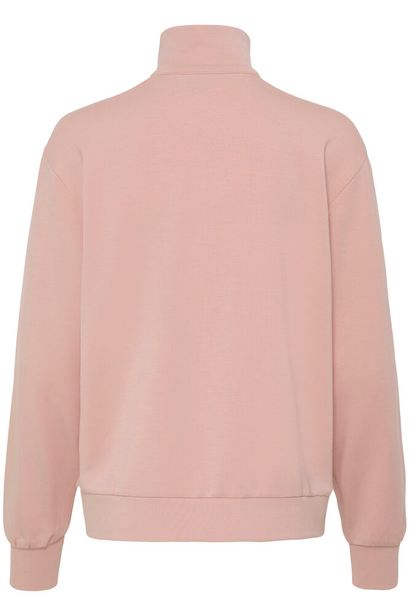 20617465 Zip Up Funnel Neck Sweat Top Rose Pink