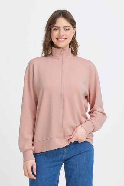 20617465 Zip Up Funnel Neck Sweat Top Cobalt Blue