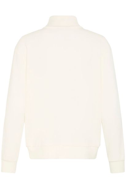 20617465 Zip Up Funnel Neck Sweat Top White