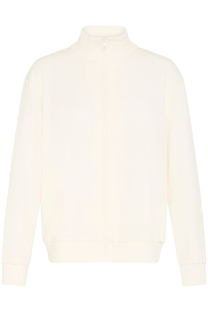 20617465 Zip Up Funnel Neck Sweat Top White