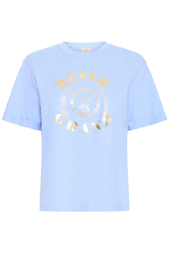 20617490 Cotton S/S Motif T-Shirt Baby Blue